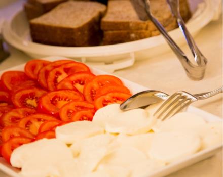 The buffet of the BW Plus Hotel Genova in Turin